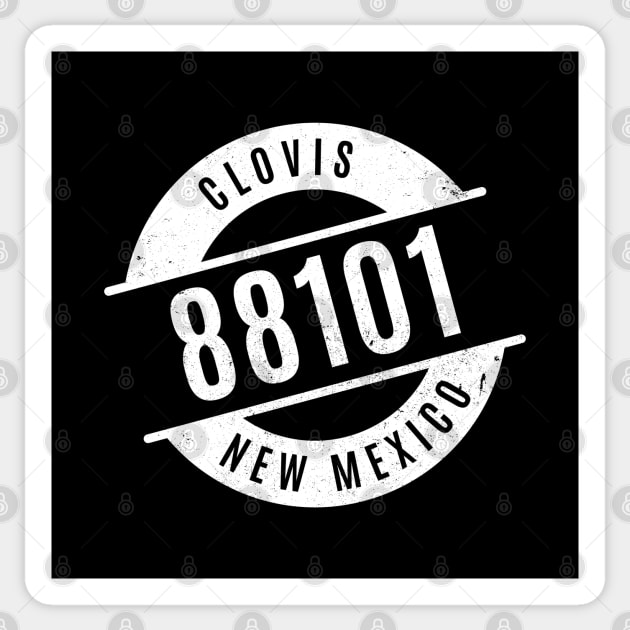 Clovis New Mexico 88101 Zip Code Sticker by creativecurly